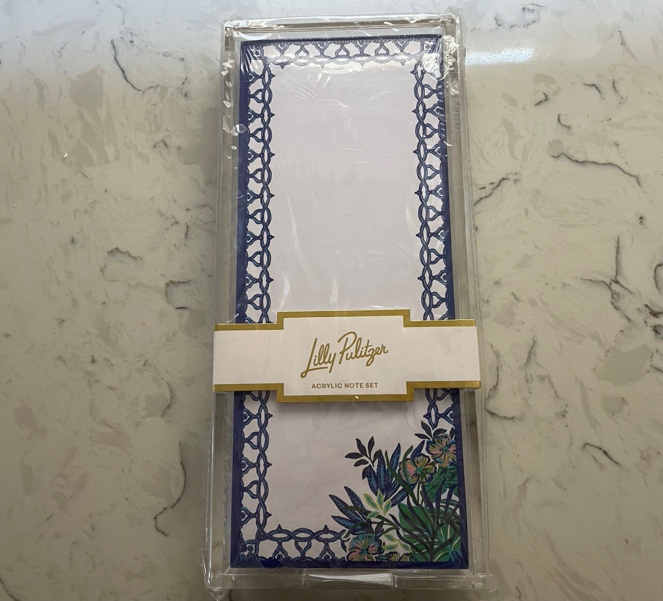 Lilly Pulitzer Acrylic Note Set.  200 Sheets. New And Sealed.