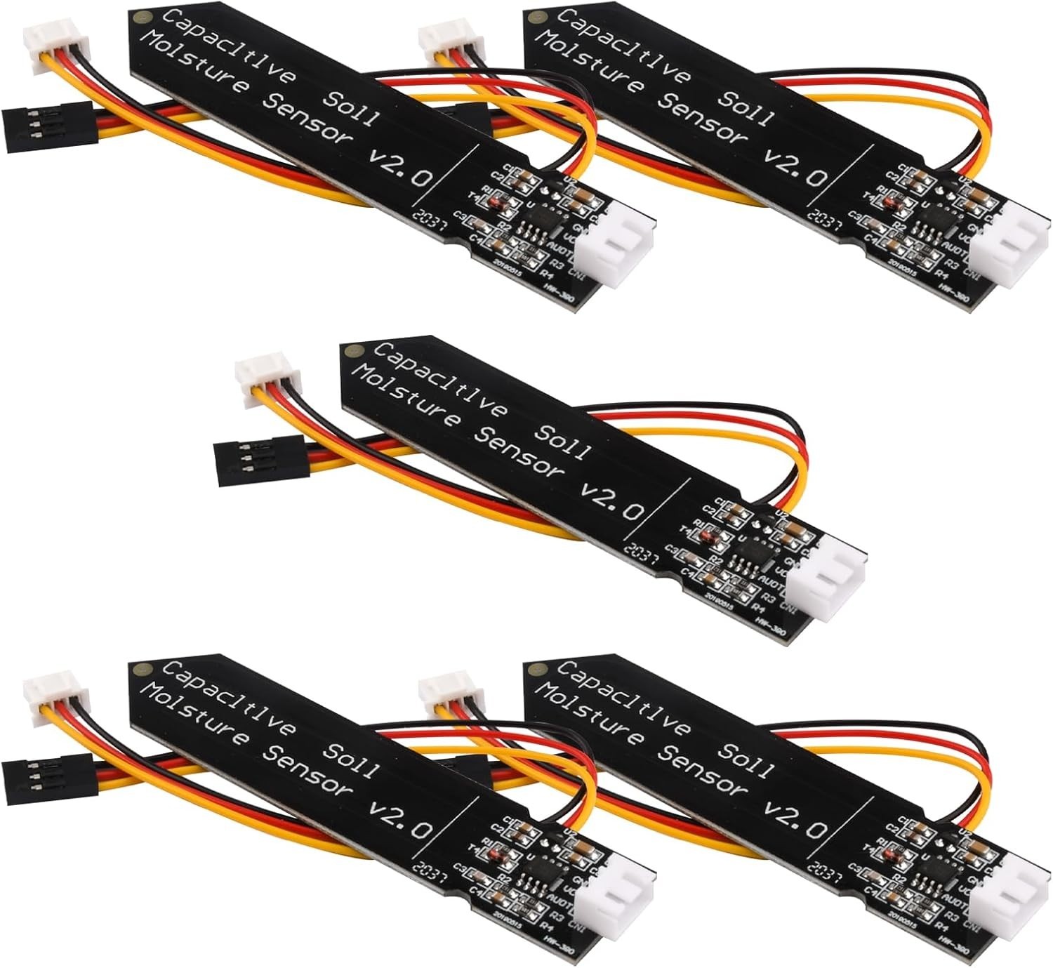 diymore 5pcs Capacitive Soil Moisture Sensor Module TLC555 3.3-5.5V Wide Voltage