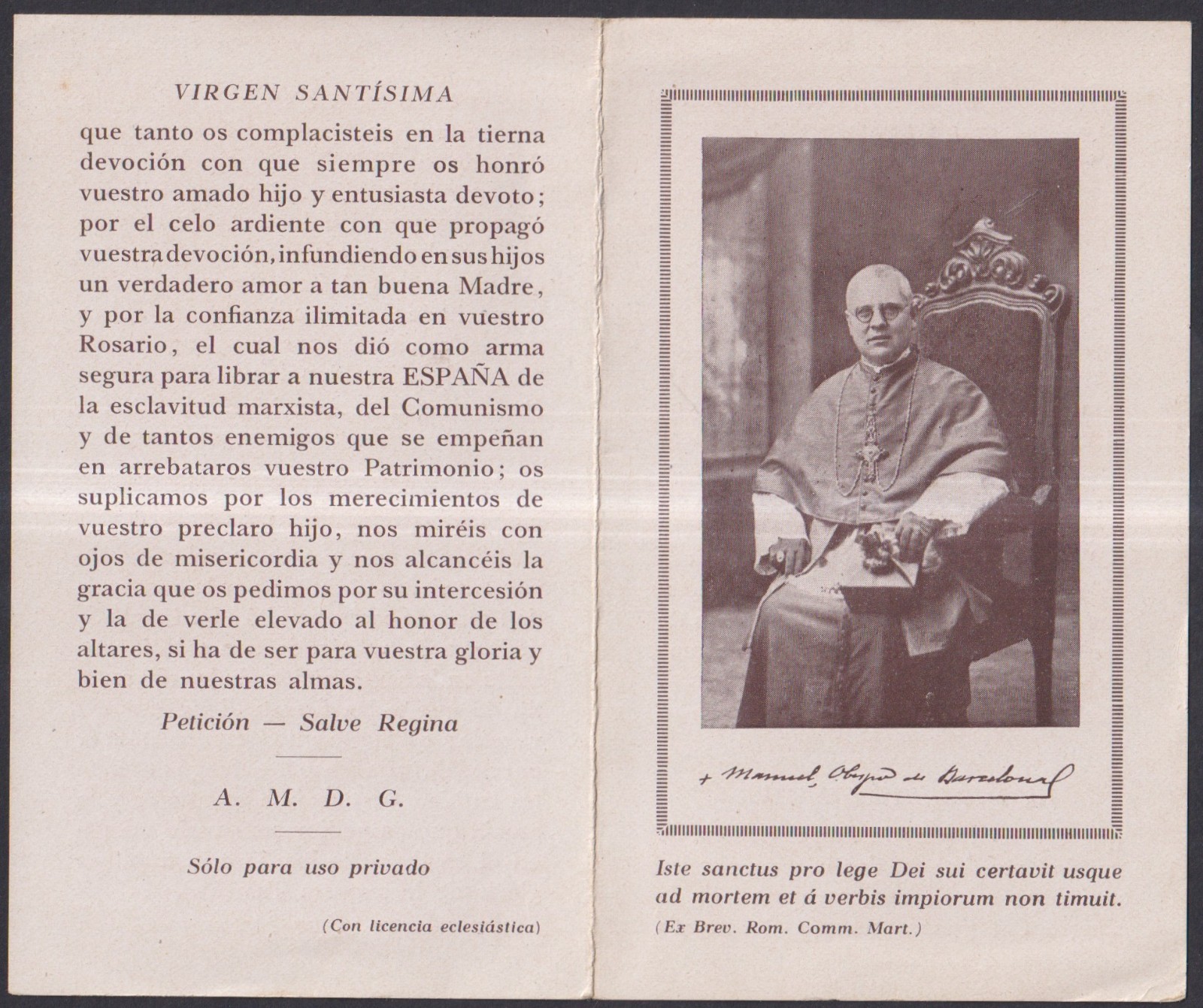 Holy card antique Martir guerra civil Spain santino image pieuses estampa