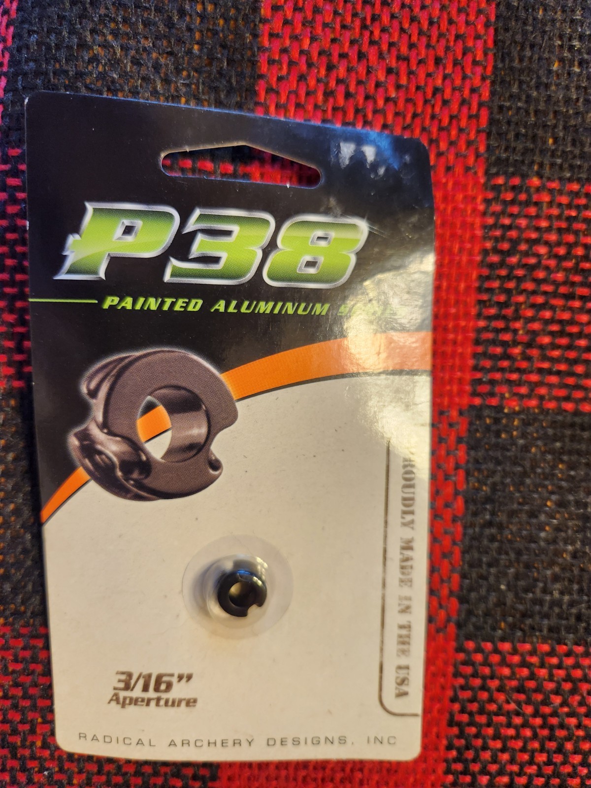 TWO --RAD P-38 Peep Sights Black 3/16 in.