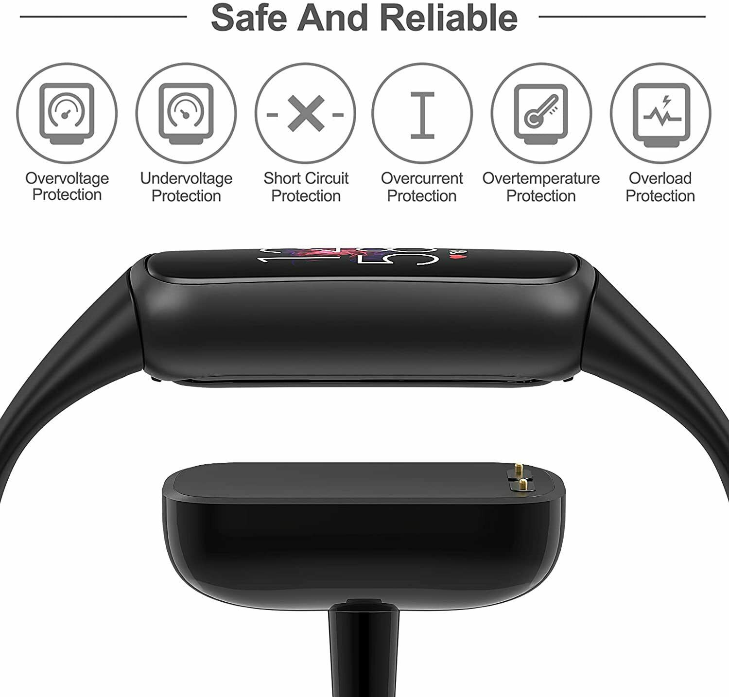 2x USB Charger Charging Cable Replacement 100cm Cord for Fitbit Luxe / Charge 5