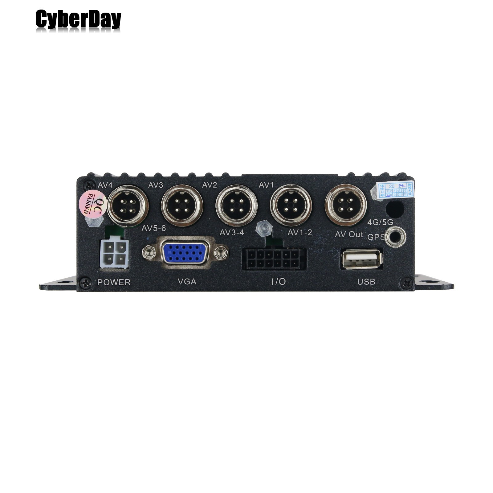 4CH Vehicle Car Mobile DVR Security Video Recorder SD +4 CCD Camera Cable Remote