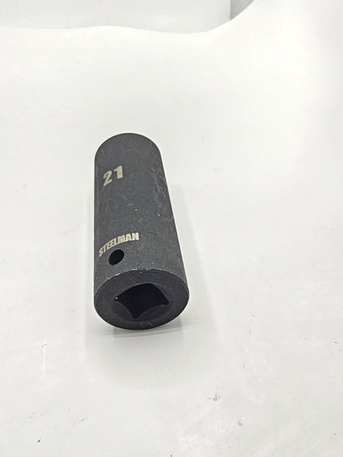 (QTY 2) STEELMAN 21mm Deep Thin Wall Impact Socket Black