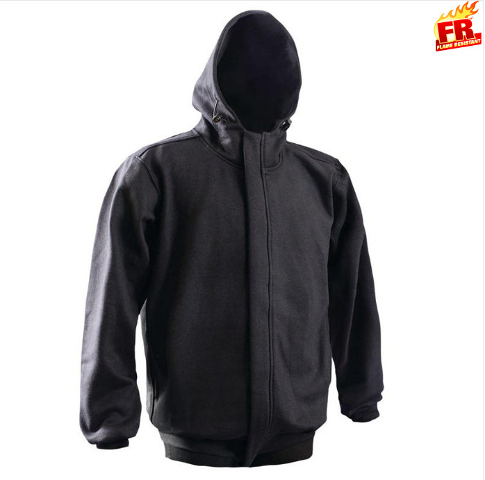 OccuNomix Flame Resistant NON-ANSI Extended Hoodie- Black 3XL