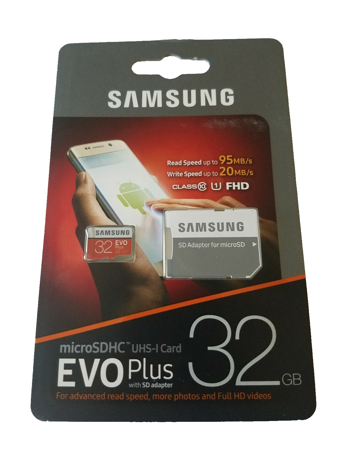 Samsung EVO Plus 32GB, Class 10 20MB/s - MicroSDHC Card - MB-MC32GA/AM