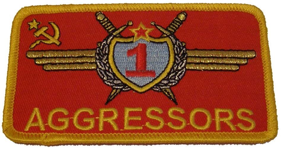 USAF Aggressor Squadron Russian Styled Patch - Color - Veteran Owned Business.
