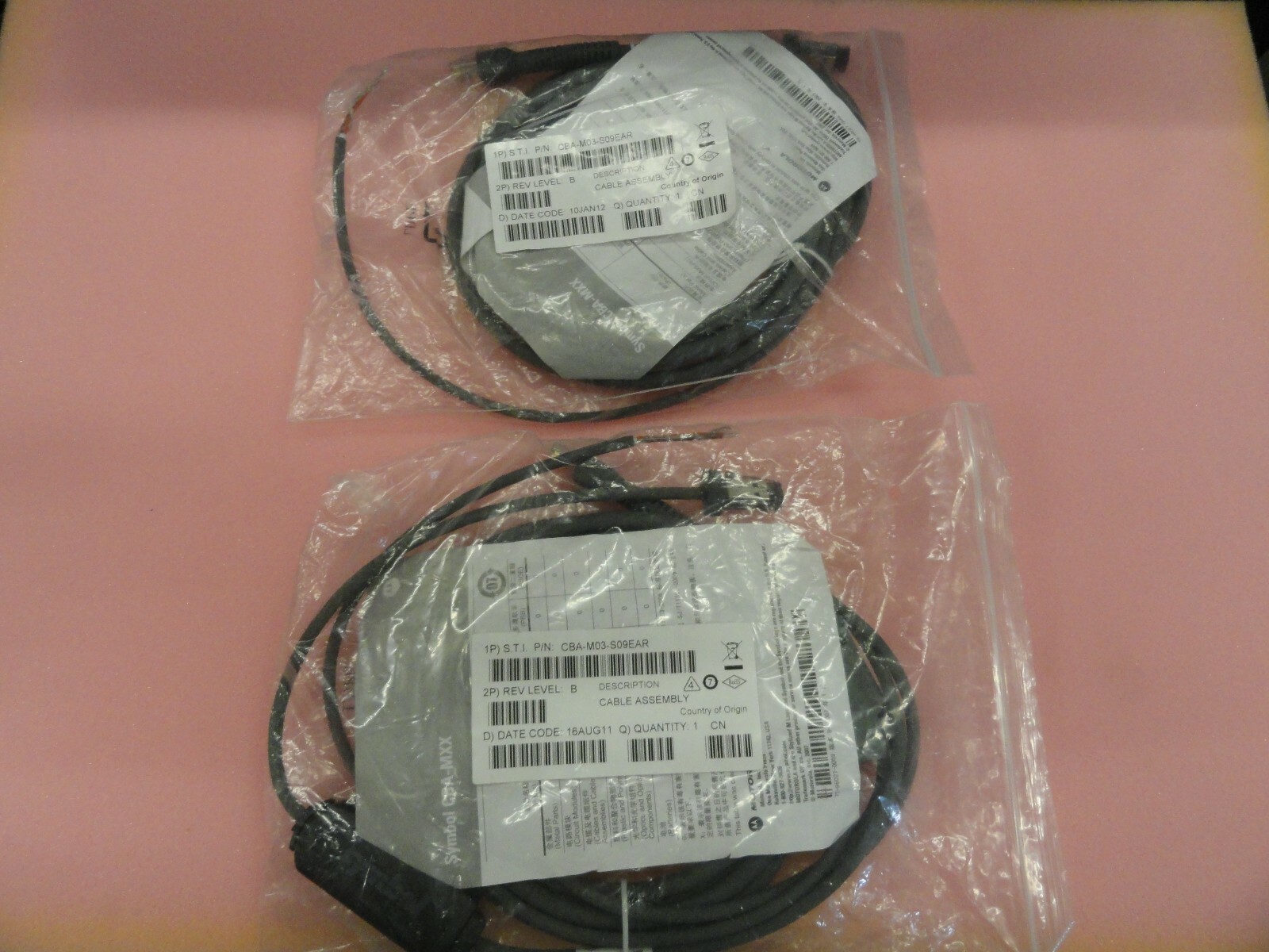 Symbol CBA-M03-S09EAR Cable Assembly - NEW !!!