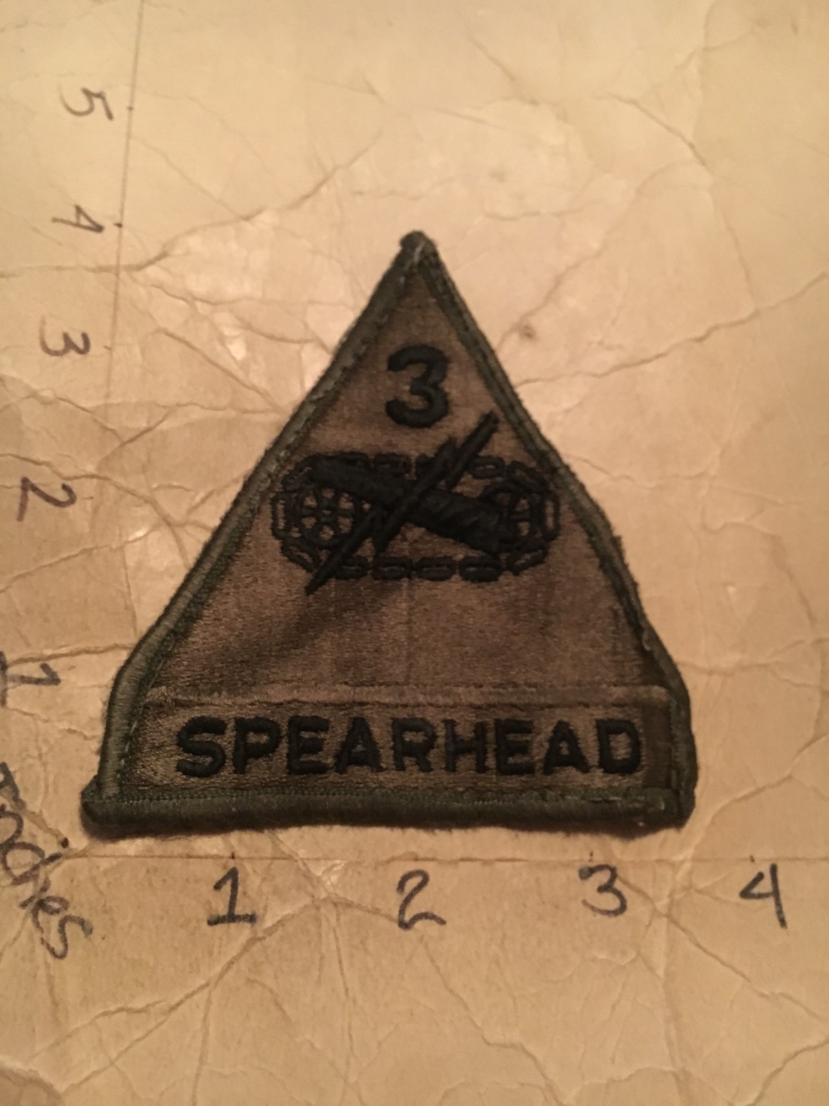 US Army 3rd Armored Division m/e subdued patch 10/9/25