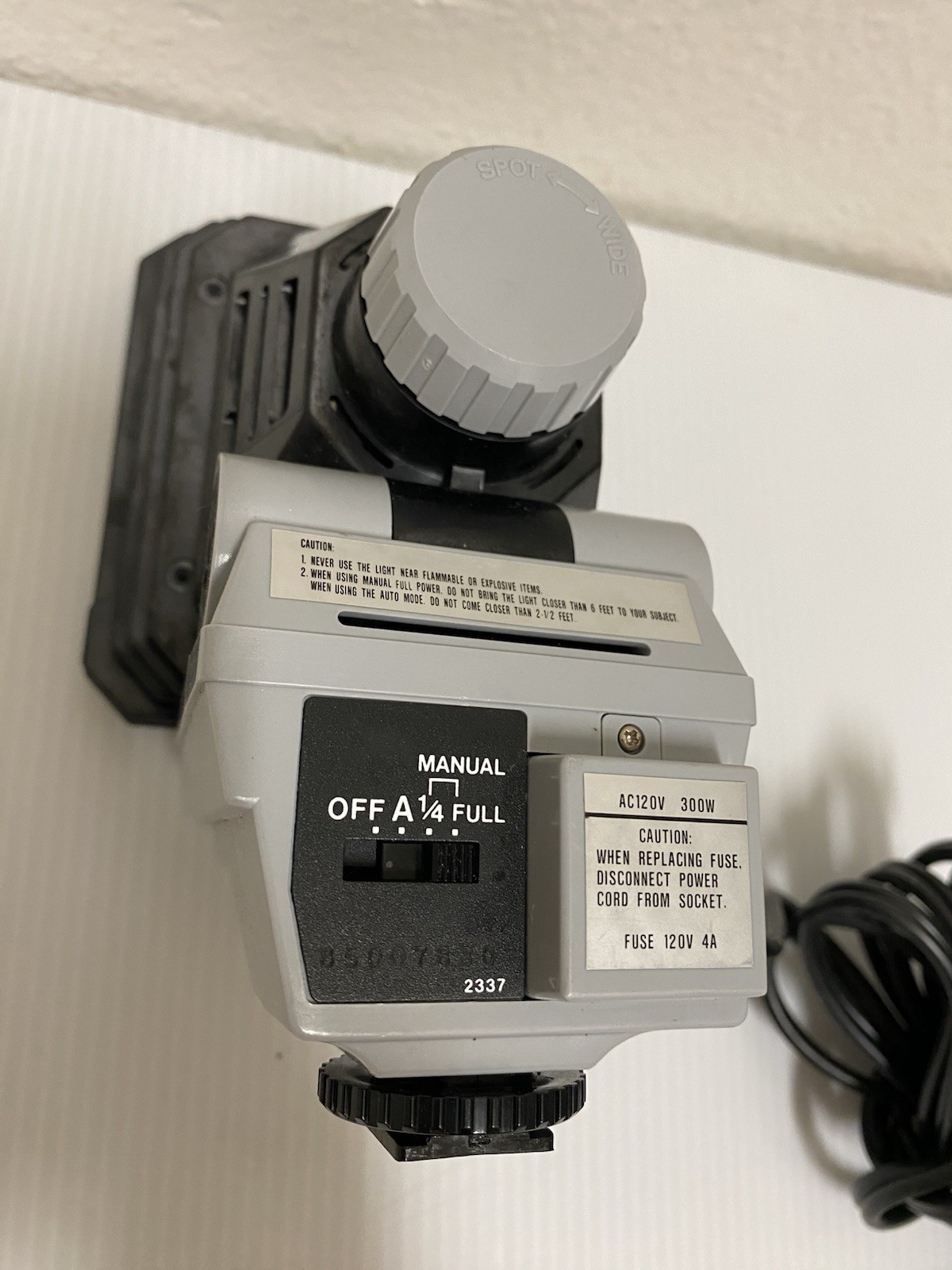 SUNPAK VIDEO LIGHT AUTO TRIAC 3001 VINTAGE ORIGINAL