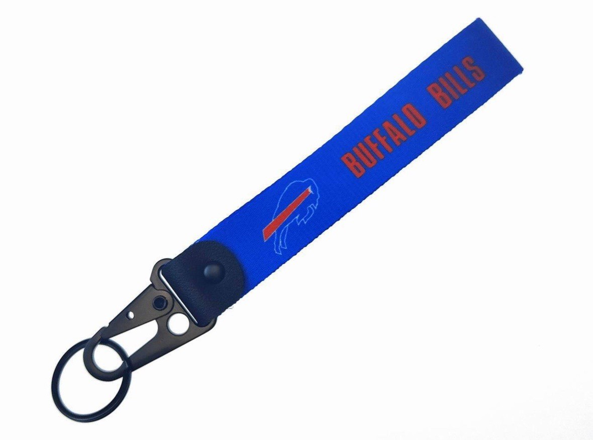 Buffalo Bills Lanyard Key Wristlet NFL FOOTBALL TEAMS US STOCK SHIPPING IN 1 DAY