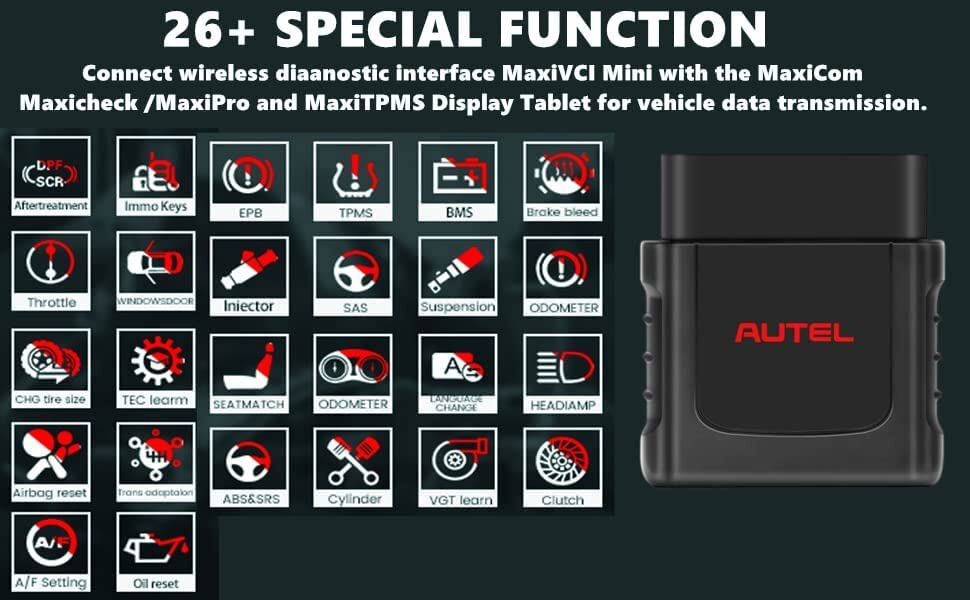 New Autel MaxiVCIMini Bluetooth VCI Mini Diagnostic Interface Wireless Connector