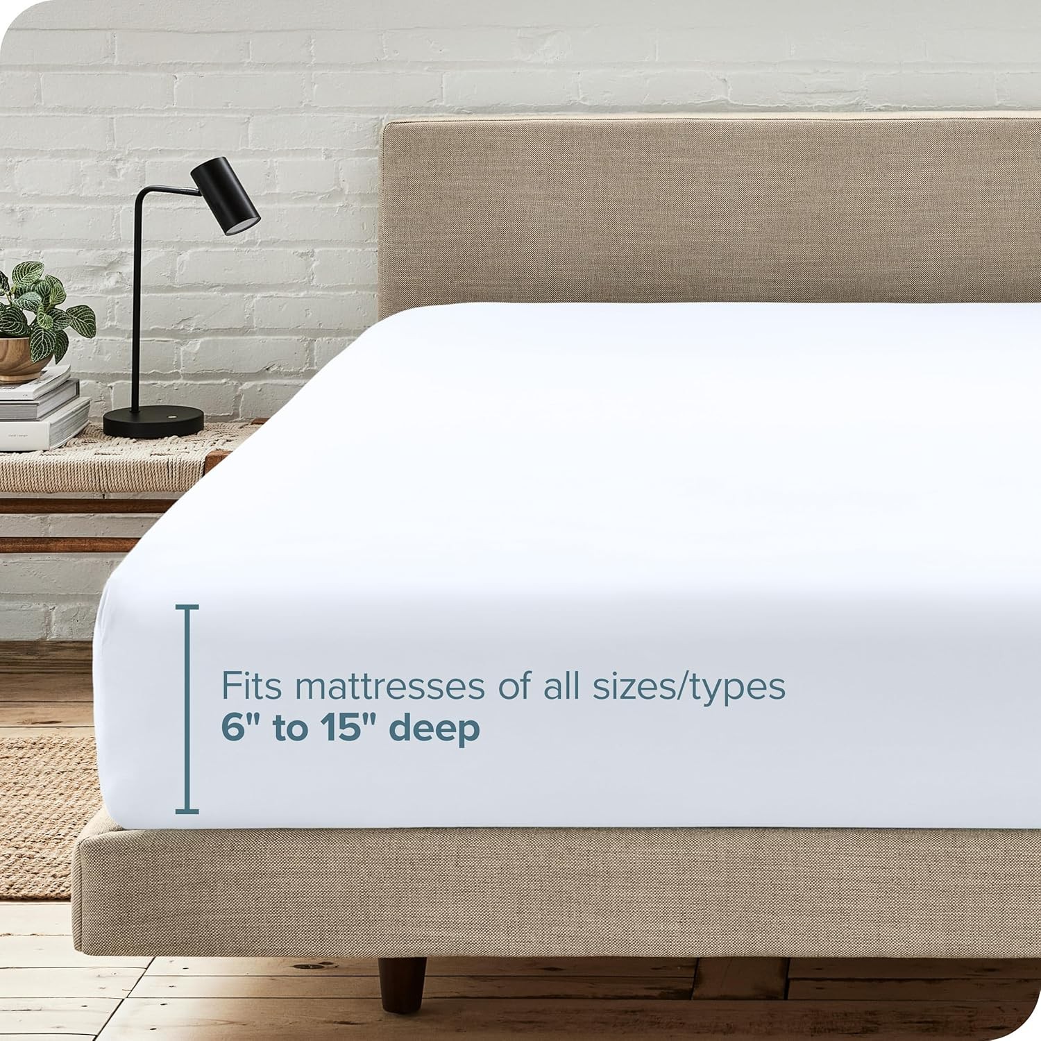 Fitted Bottom Sheet Queen Size - Premium 1800 Microfiber - Ultra-Soft Hotel