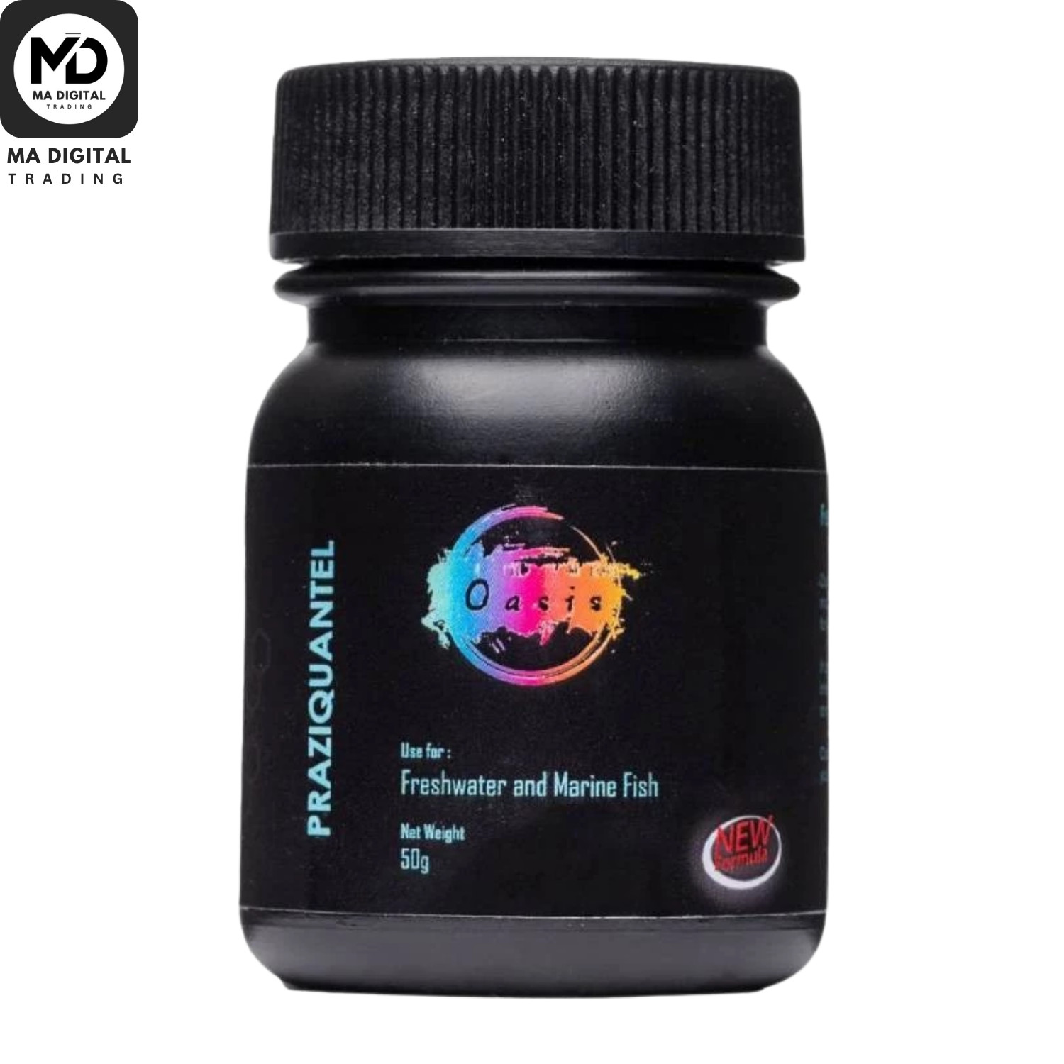 Oasis Praziquantel Fish Medication 50g Deworm Lice Anchor Parasites