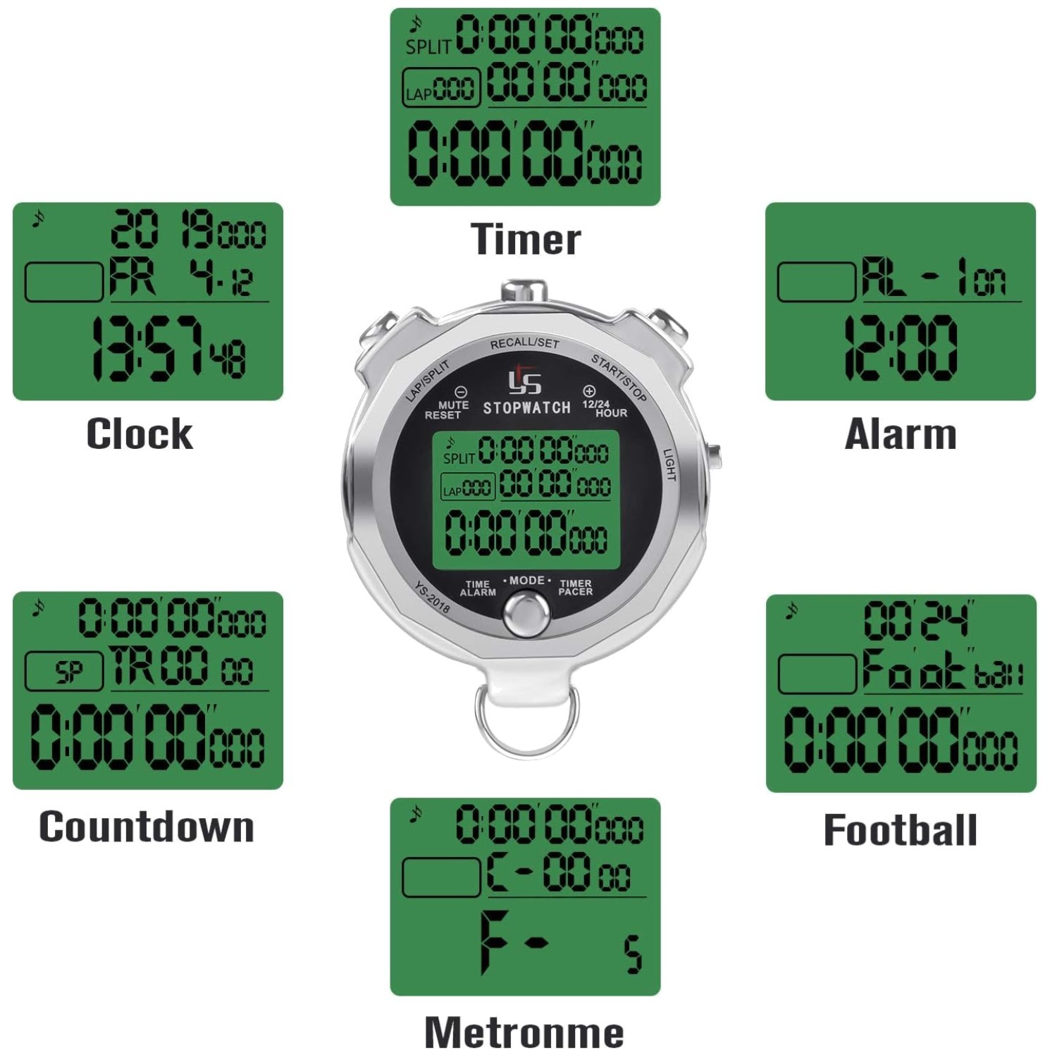 Rainproof Digital Timer for Sports Stopwatch Competition