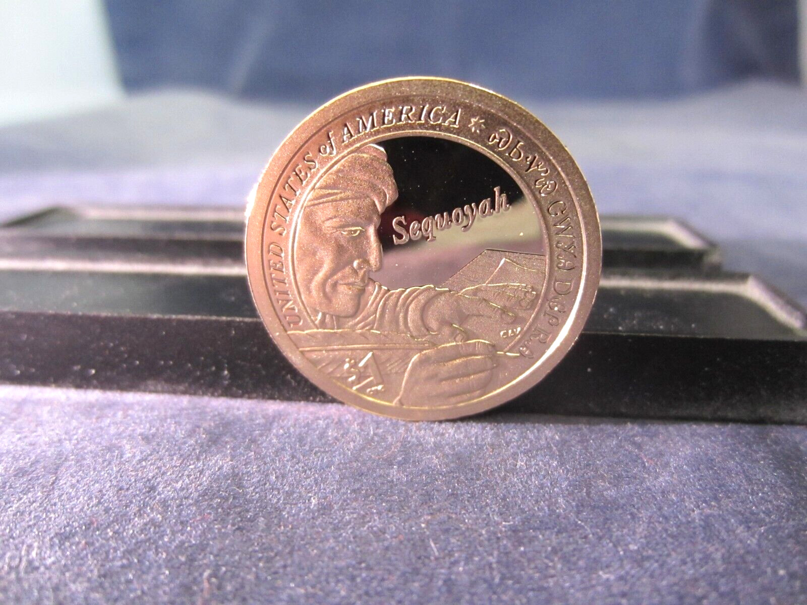 2017-S Native American  Sacagawea Dollar SEQUOYAH REVERSE Deep MIRROR PROOF