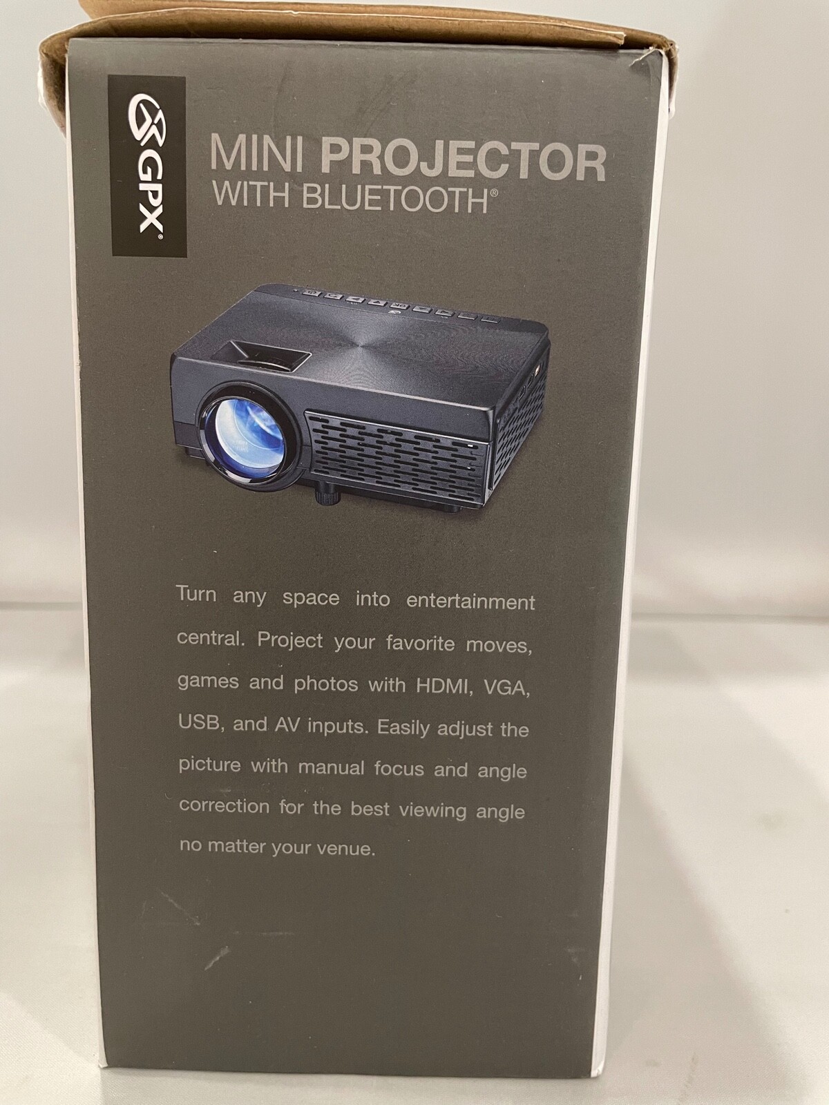 GPX Mini Projector PJ300B With Bluetooth