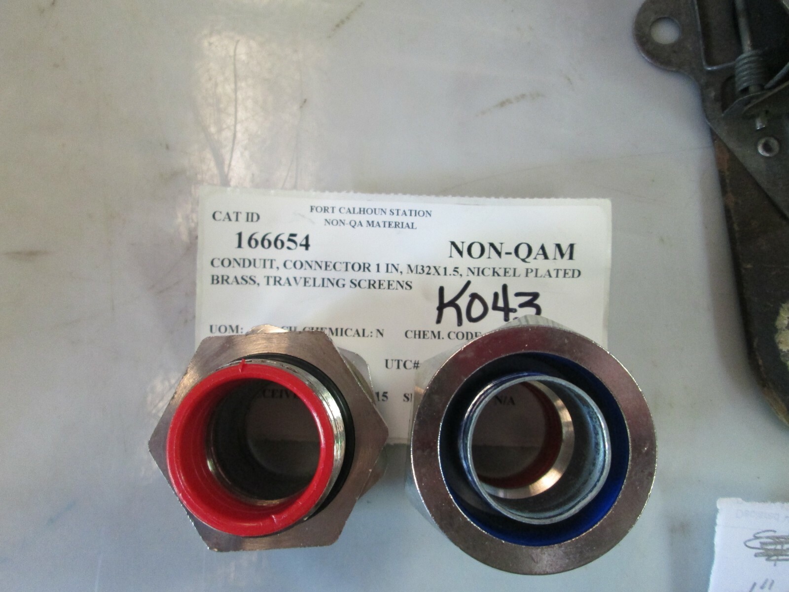 Sealtite Connector 1" Sealtite X M32 X1.5 Nickel Plated Brass Lot of 2 (New)