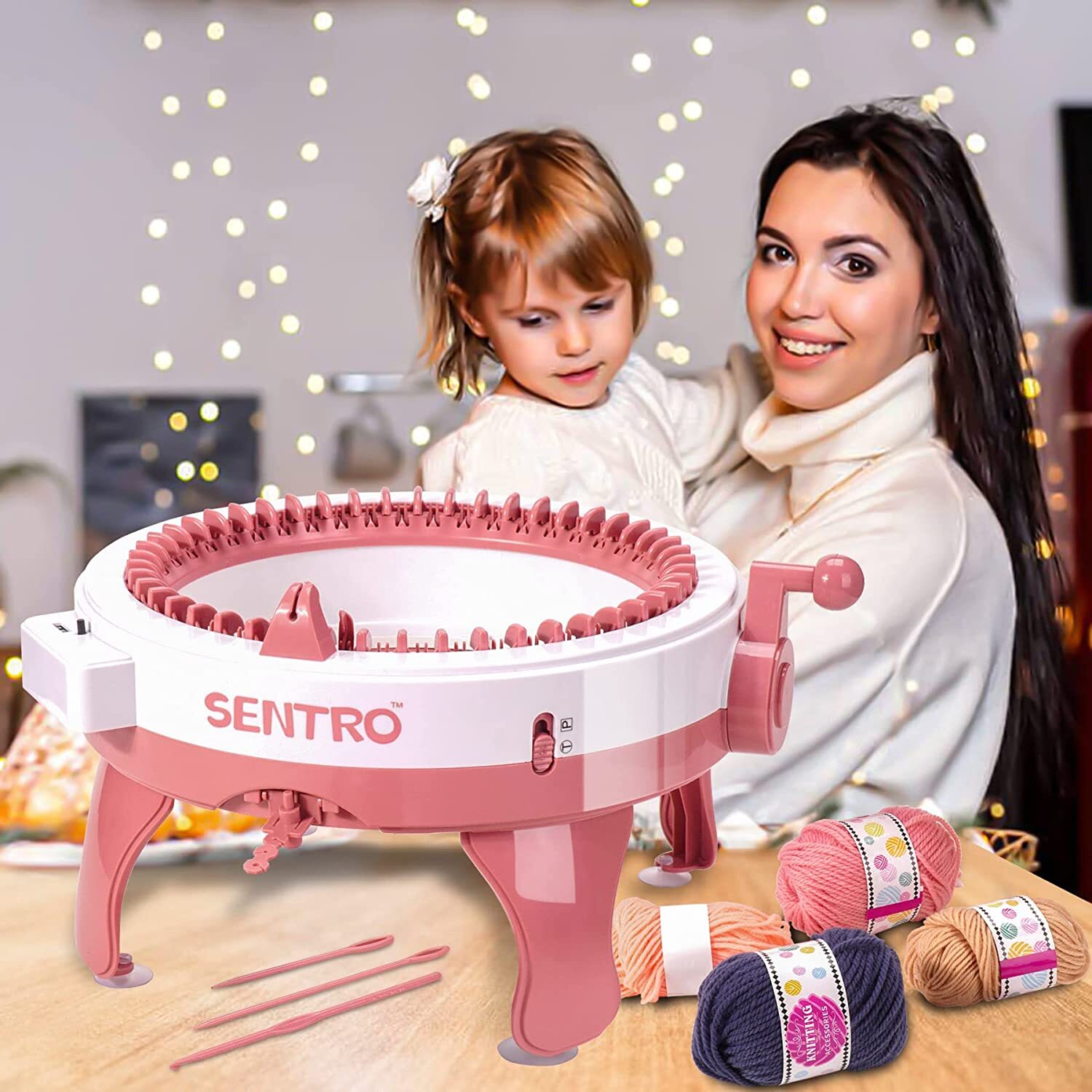 Knitting Machine,Knitting Machine 48 Needles,Smart Circular Loom with Row Counte