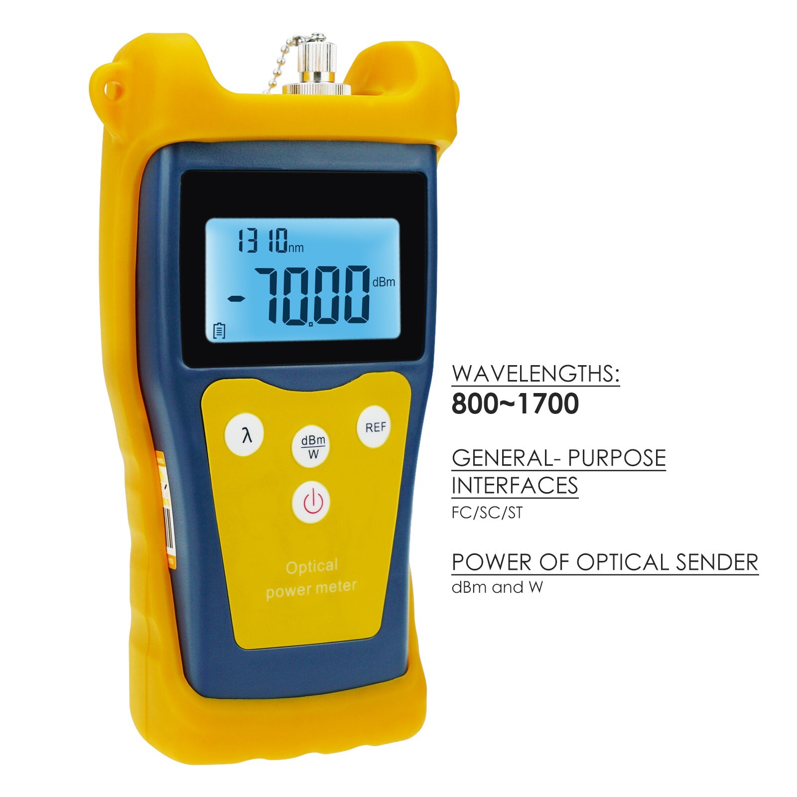 Fiber Optic -50 ~ +26 dBm Power Meter Tester Fault locator FC SC ST LC CATV CCTV