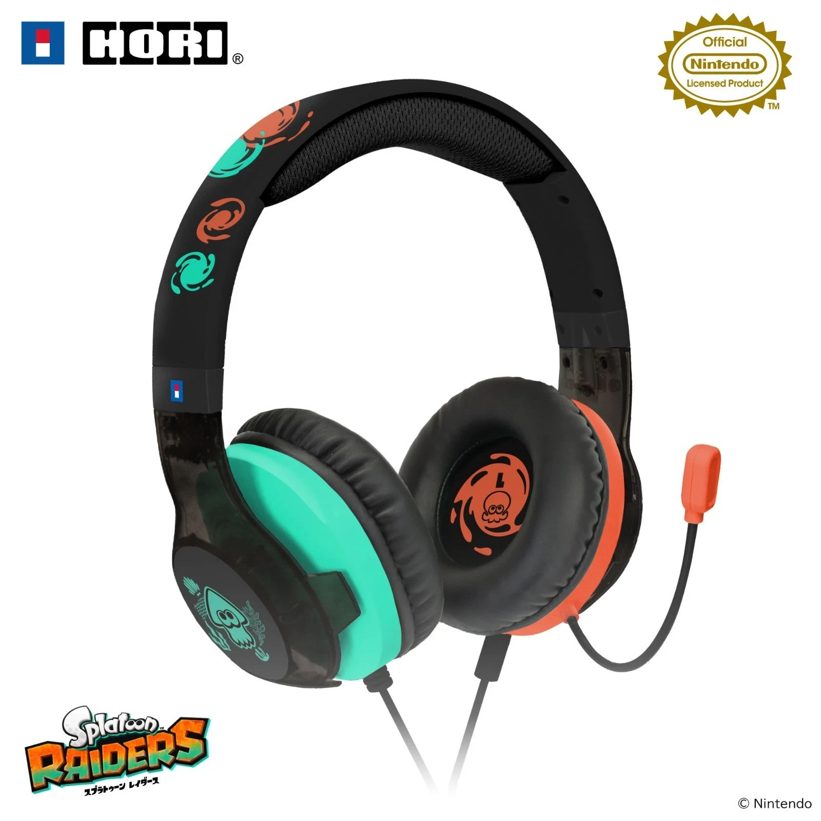 Splatoon Raiders Gaming Headset Standard for Nintendo Switch 2 Official HORI PSL