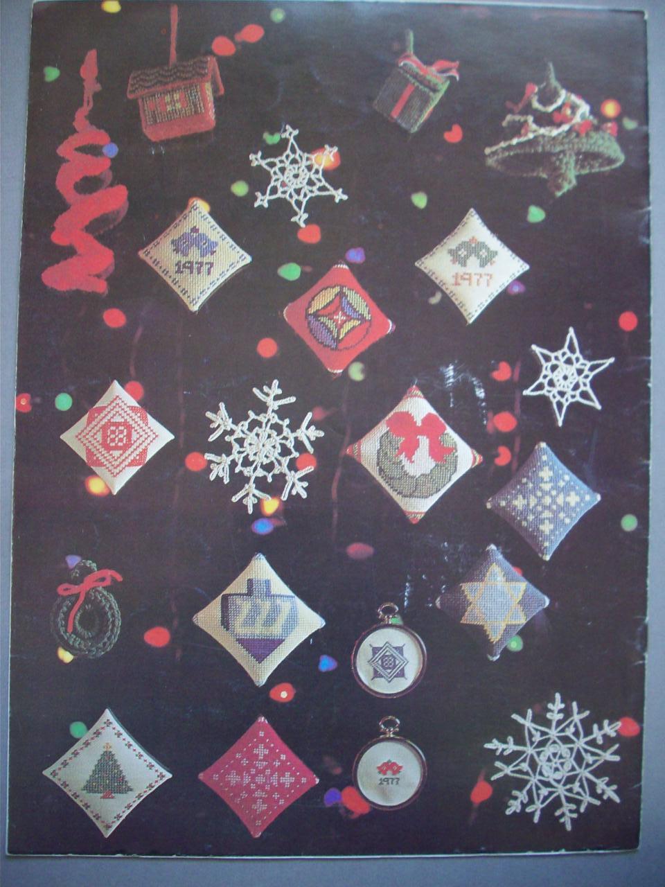 Holiday Ornaments crochet knit needlepoint cross stitch patterns