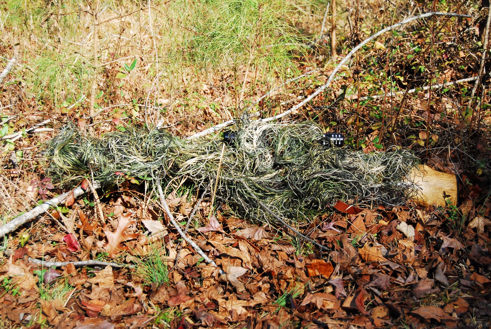 Ghillie Rifle wrap, synthetic thread - Woodland color