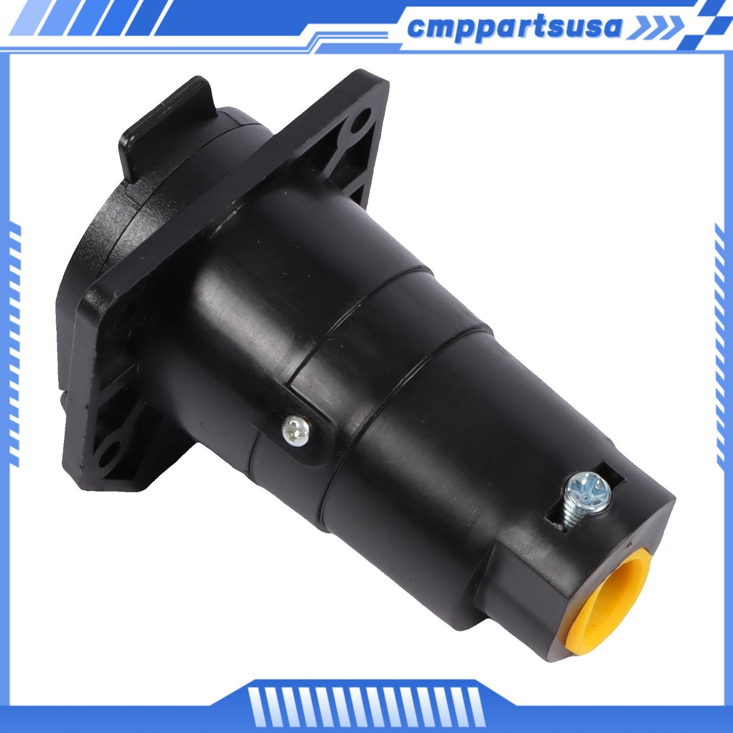 1pc 12V 7 Pin Round Trailer Plug 7 Way Socket Adapter Wiring Connector