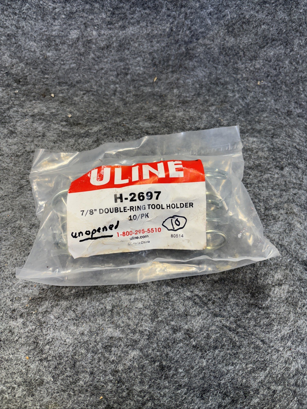 Uline Peg Board Hangers, Various Sizes & Qty