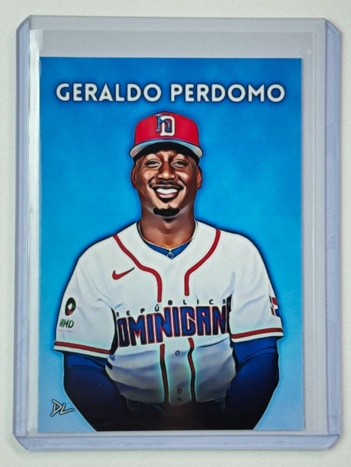 Geraldo Perdomo Limited Artist Signed "Dominican Republic" Trading Card 1/10