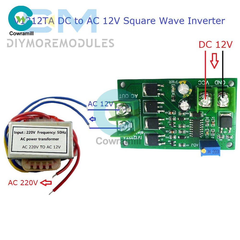 12W AC12V to AC220V Inverter/ Frequency Converter Module Signal Generator Module