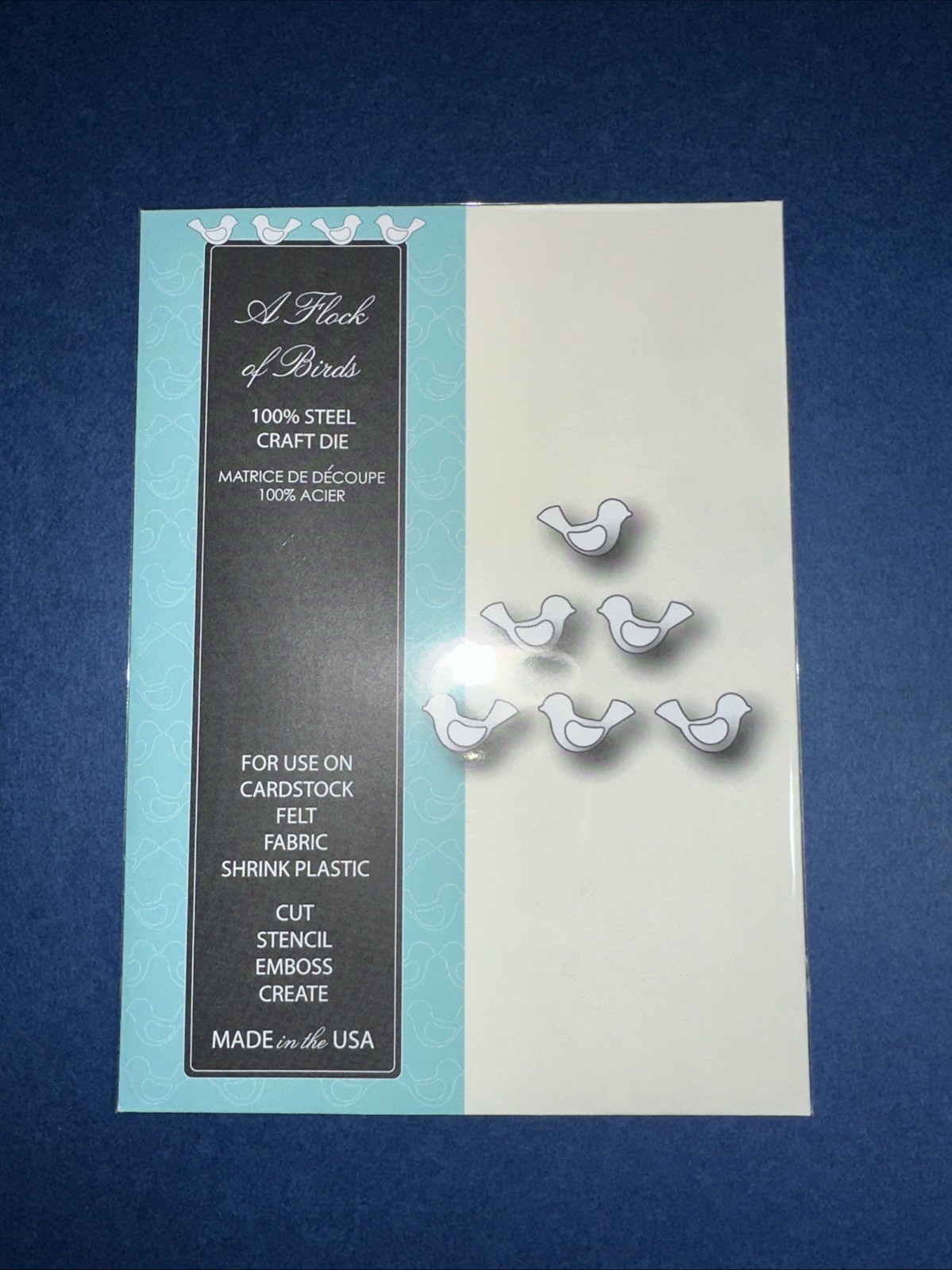 NEW! Memory Box Dies -A FLOCK OF BIRDS Die, Bird  .7" x .4" and  wing .3"x.2"