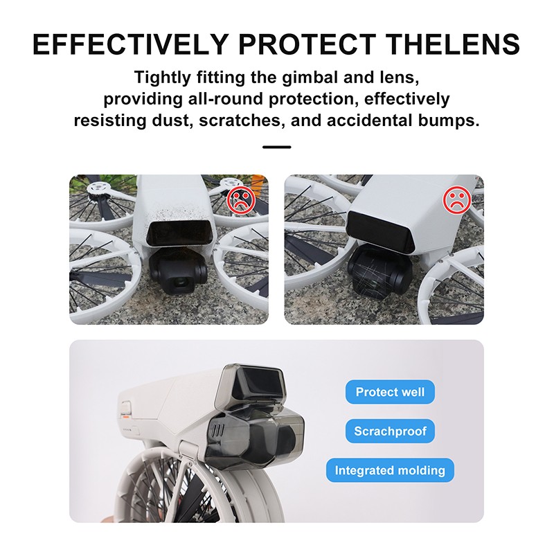 For DJI FLIP Drone Gimbal Protective Silicone Lens Cover Anti-scratch Dustproof