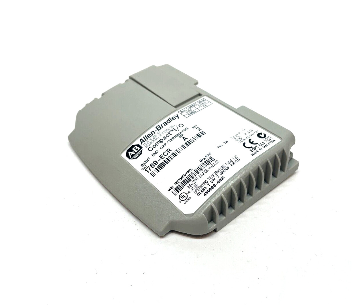 Allen Bradley 1769-ECR Ser. A Rev. 2 CompactLogix Right End Cap / Terminator