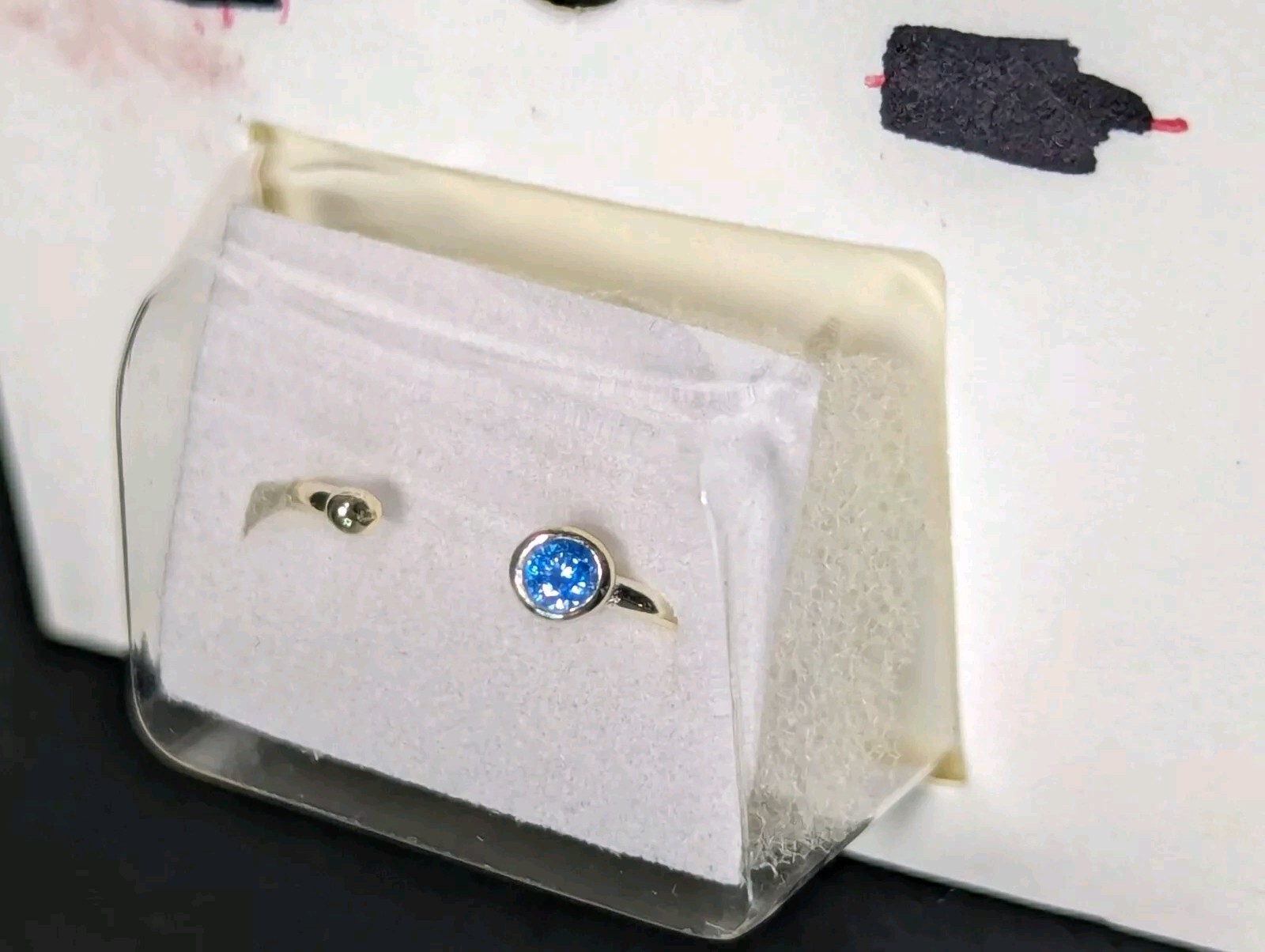 Cato Sterling Silver Blue Cubic Zirconia Toe Ring
