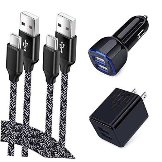 USB Charger for Samsung Galaxy S25 Ultra S24 FE A10E A50 A70 A80 S23 S22 Black2