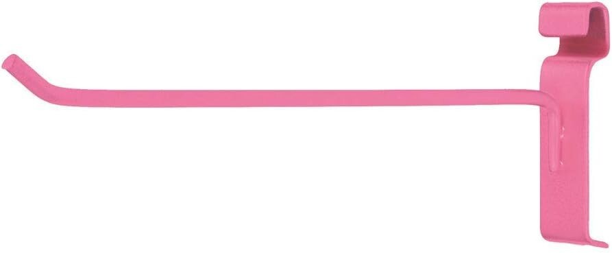 Lot of 100  10" Wire Slat Grid Hooks Hook Peg Gridwall Hot Pink 6mm Tubing 3" OC
