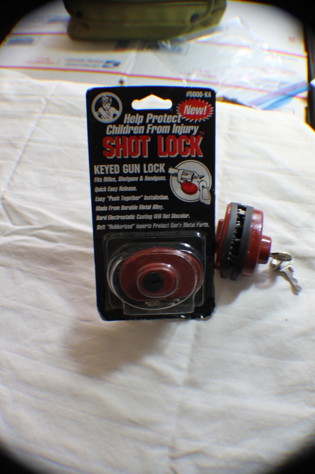 2 ~ Shot Lock Keyed Gun Lock #5000-KA with keys