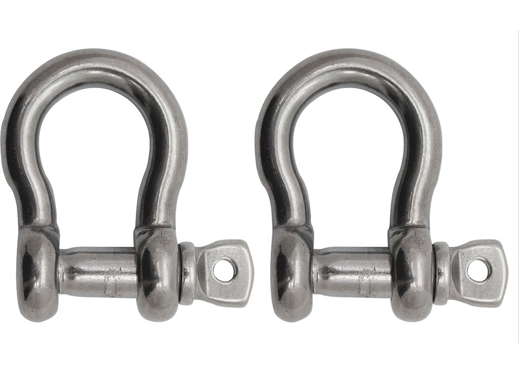 Extreme Max 3006.8321.2 BoatTector Stainless Steel Anchor Shackle - 7/16" 2-Pack