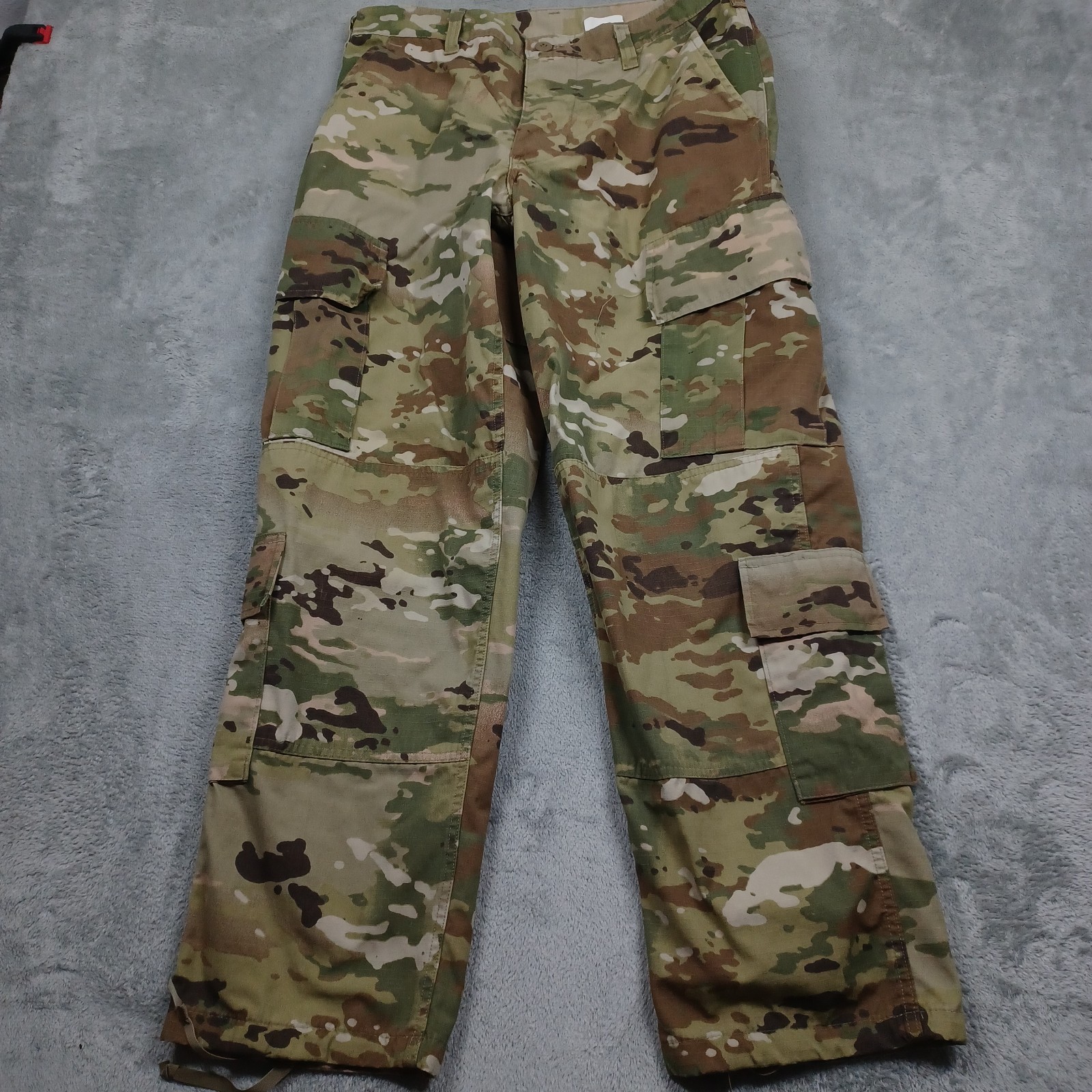 US Military Pants Mens Medium Green Camouflage Modern Cargo Pockets Ripstop