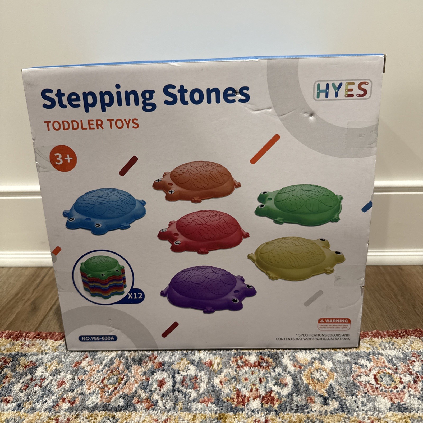 HYES Stepping Stones for Kids 12PCS Non-Slip Balance Steps Stones Toddler NEW