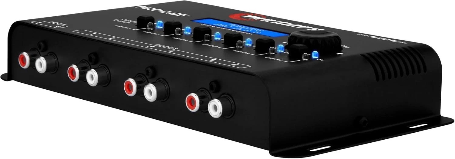 Compact Pro 2.6S DSP Equalizer - 18K Ohm RCA Output for Car Audio Systems