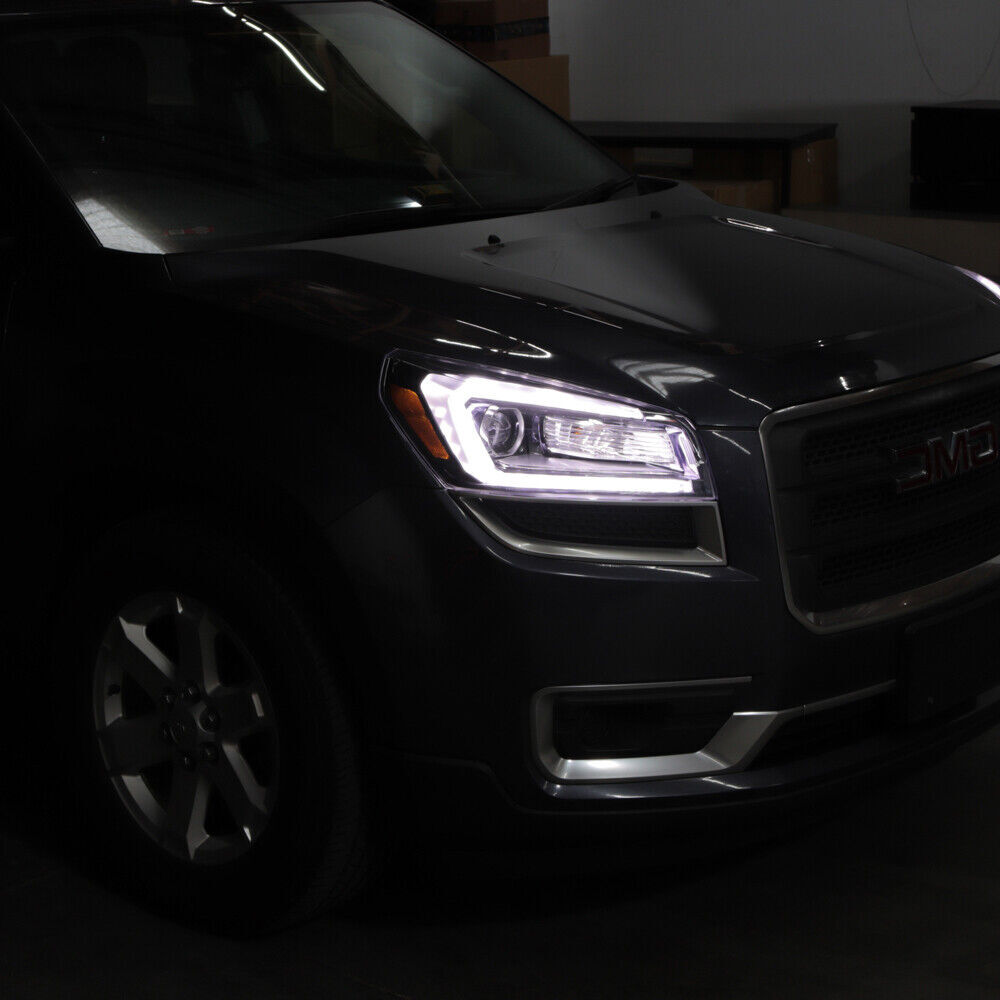For 2013-2016 GMC Acadia Halogen LED Tube Projector Headlight Passenger Side RH