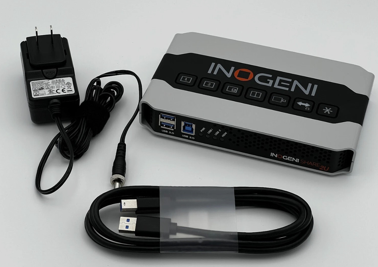 Inogeni Share2u Dual USB Camera or Video Mixer to USB 3.0 Streaming Device