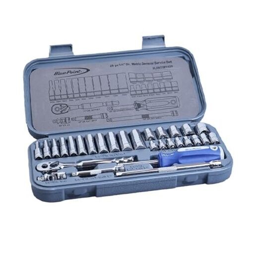 Blue point 29pcs 1/4Dr. Socket Set 6 Point BLPATSM1429