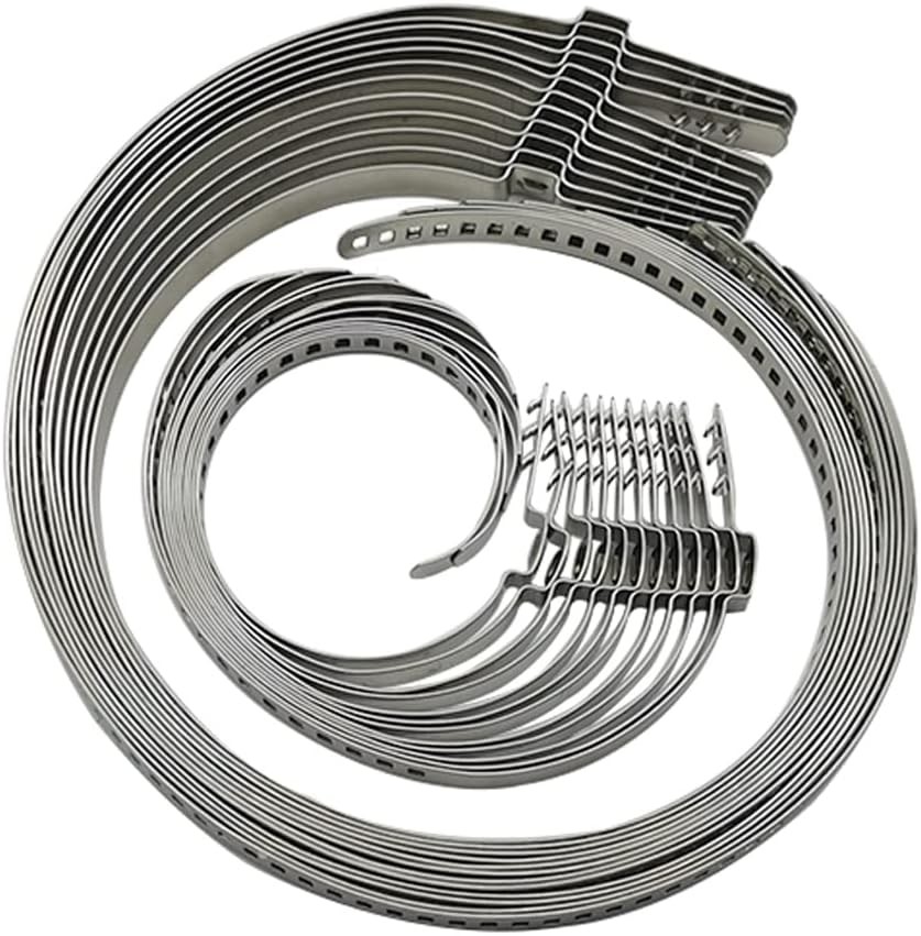 CV Boot Clamp Kit - Stainless Steel Universal Adjustable Axle Metallic