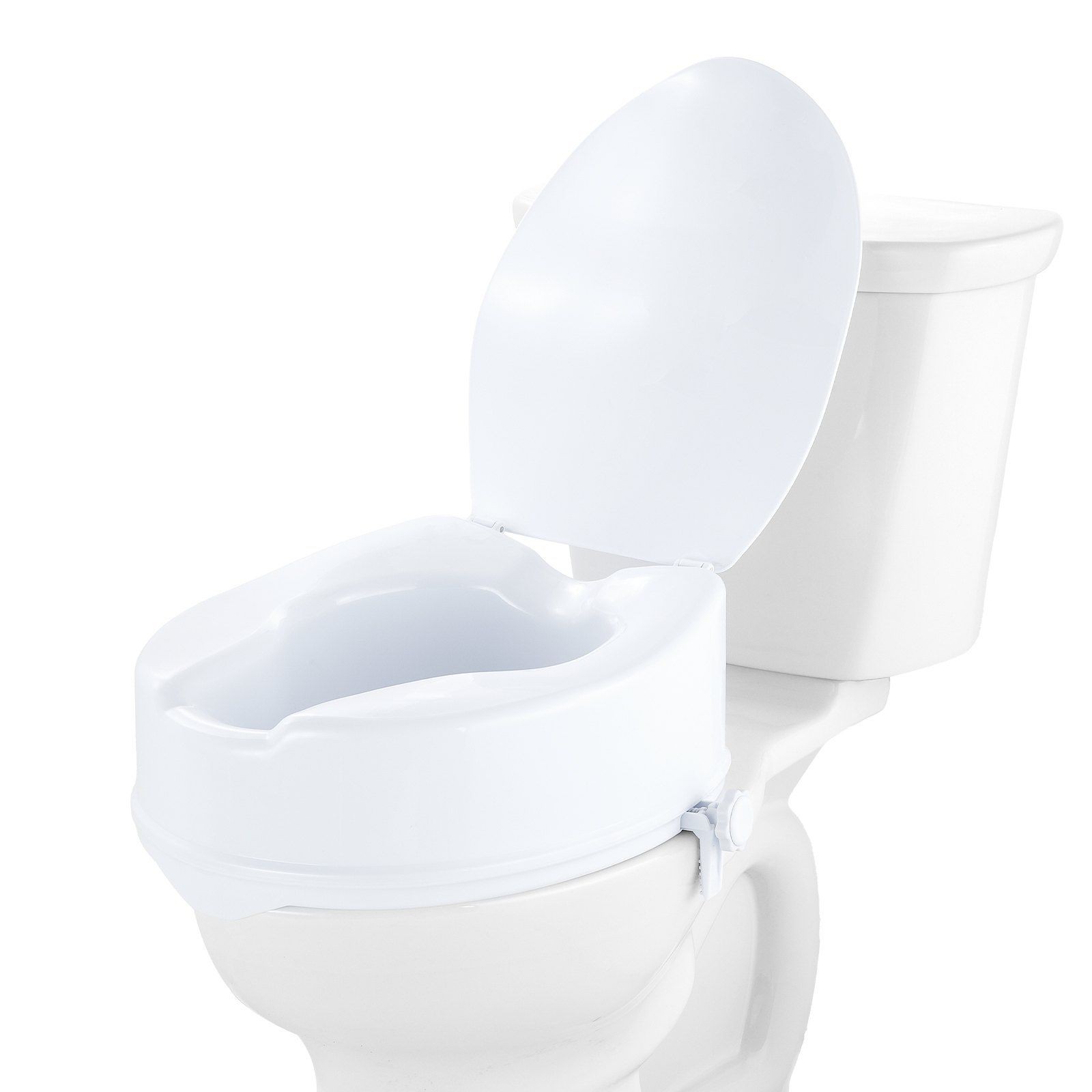 VEVOR 6" Raised Toilet Seat Riser 300lb Universal Toilet Seat