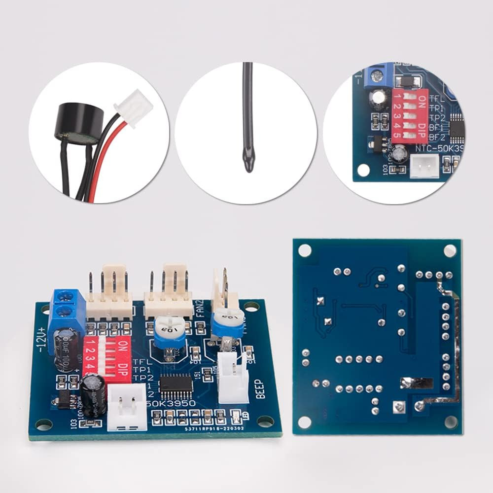 2PCS DC 12V 4 Wire PWM PC CPU Fan Temperature Control Speed Controller Module CP