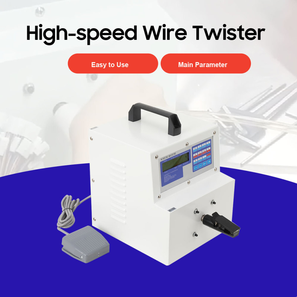 AC 110V Automatic Wire Twisting Machine Wire Twister High-speed Speed Adjustable
