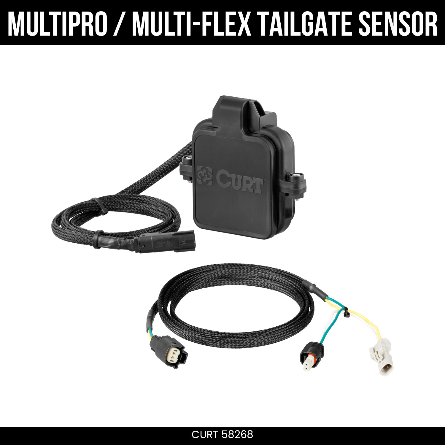 CURT Tailgate Sensor Hitch Cap MultiPro Multi-Flex 2-1/2 Receiver Protective