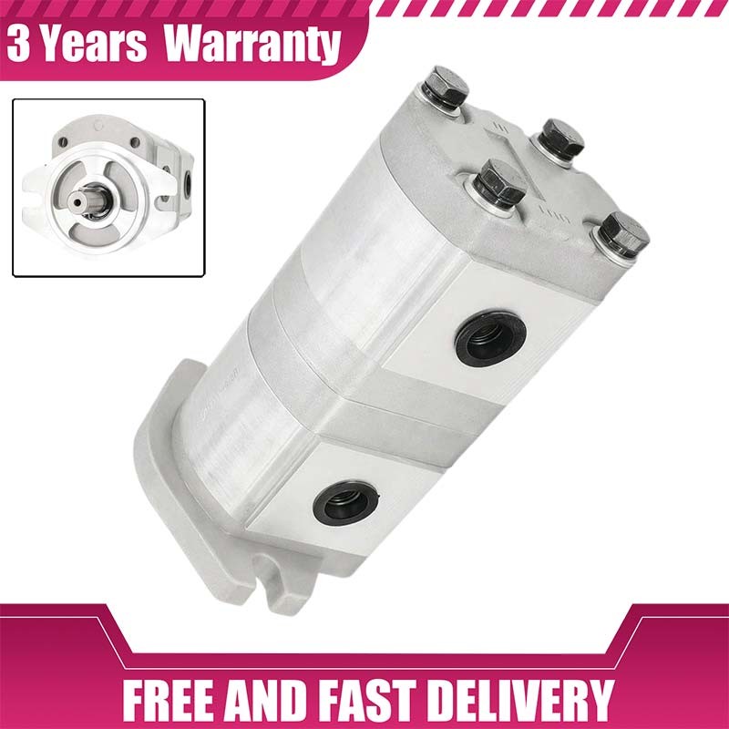 FOR Shaft 17.48mm Hydraulic Tandem Double Gear Pump HGP-33A-F8/8R